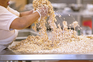 small batch, handmade vegan, gluten free oat crisp cookies and granola